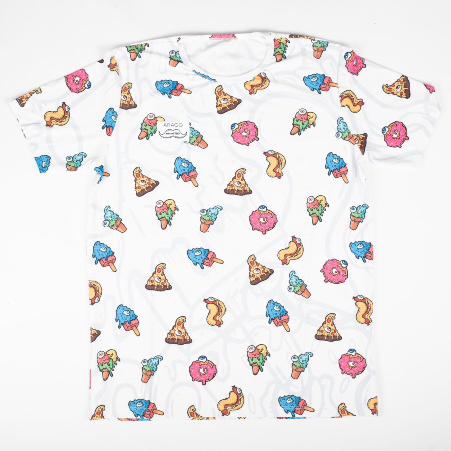 T-Shirt tecnica white food