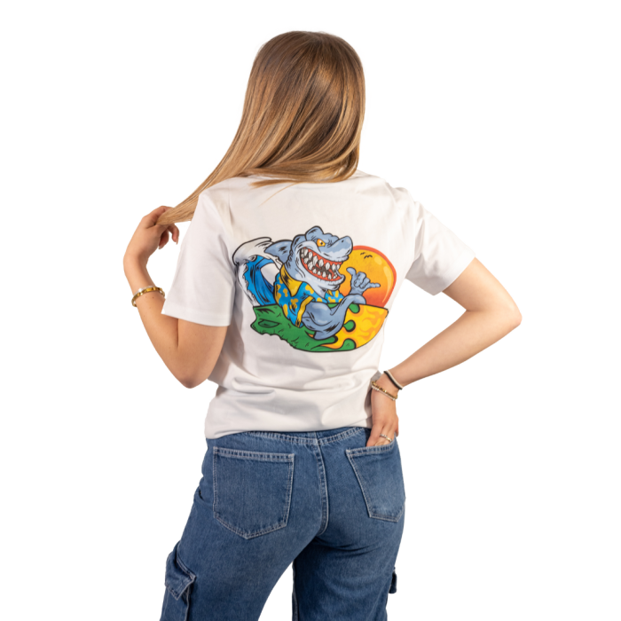 T-Shirt Shark bianca