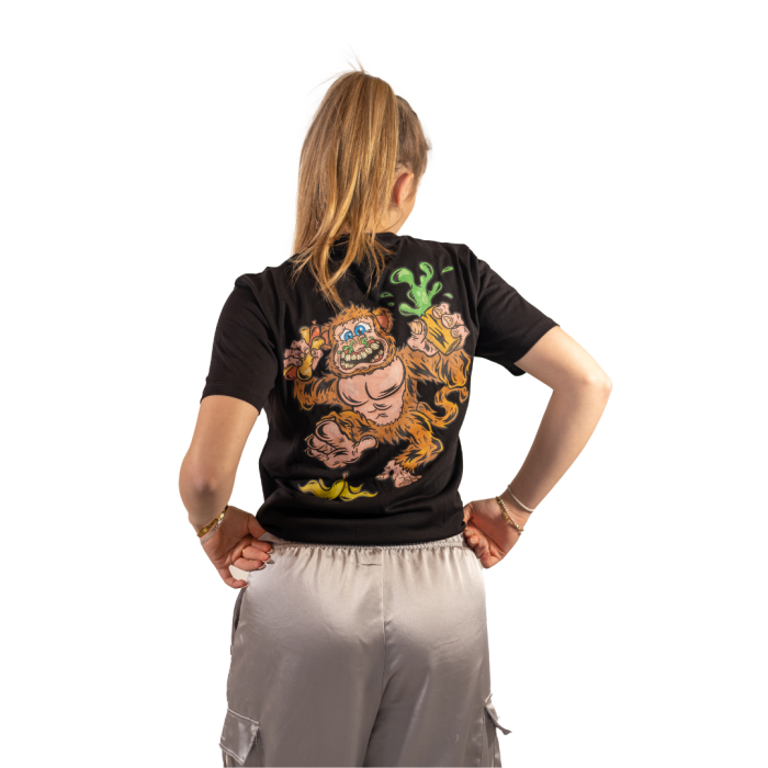 T-Shirt Monkey nera