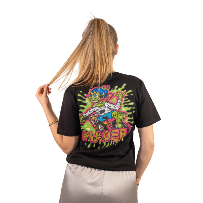 T-Shirt Bike Monster nera