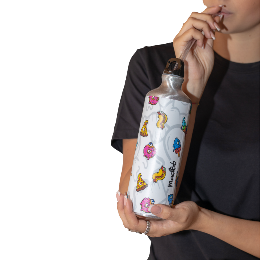 Zombie Food White Water Bottle