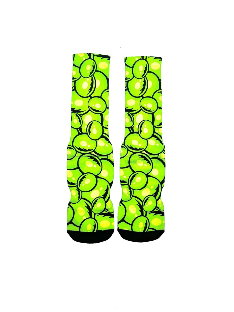 Green bubble socks