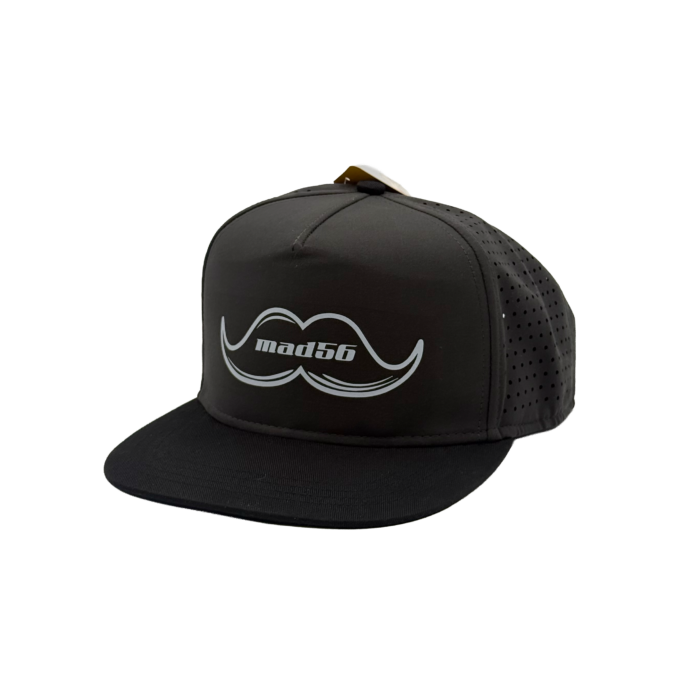 Cappello grigio scuro con visiera