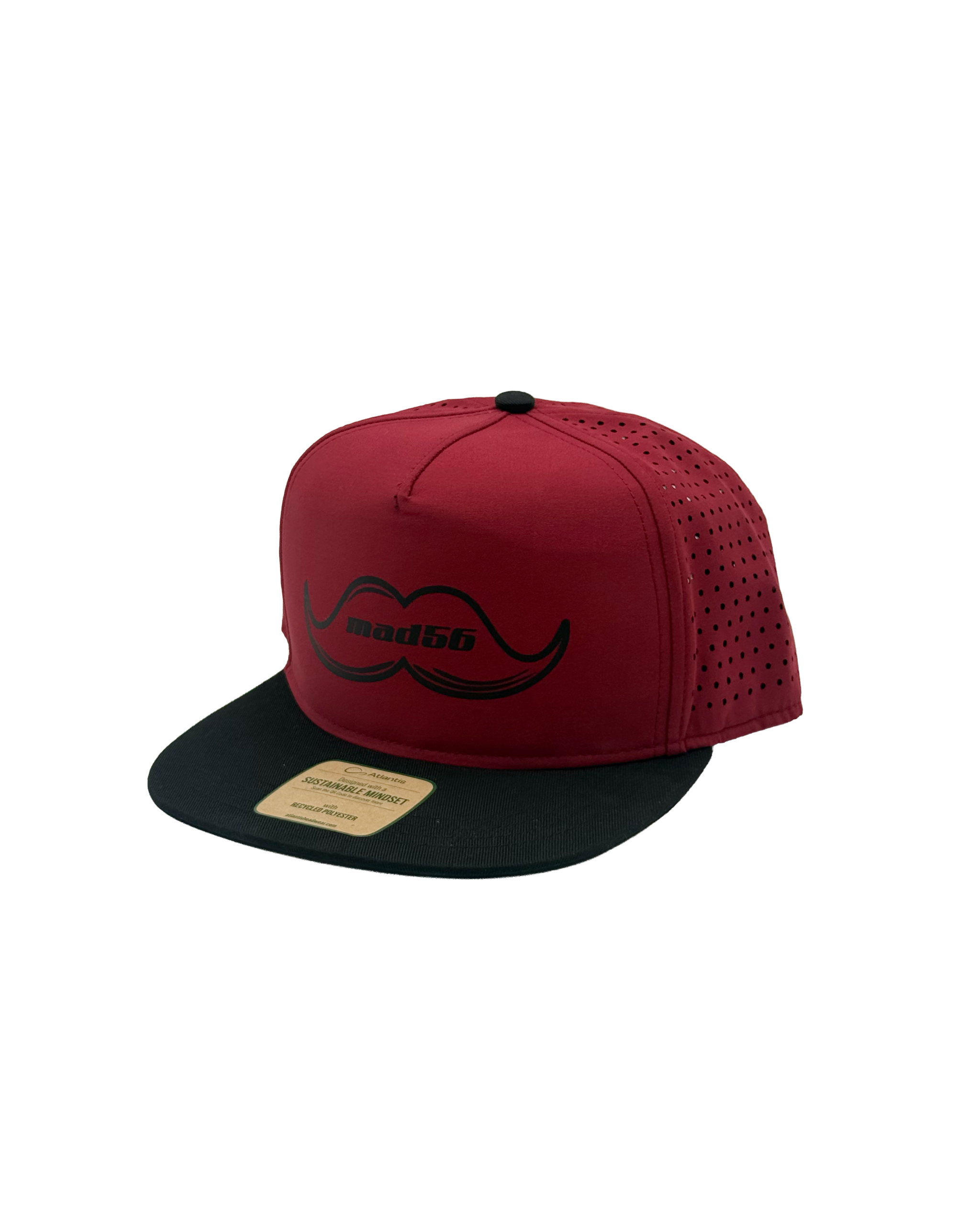 Cappello bordeaux con visiera